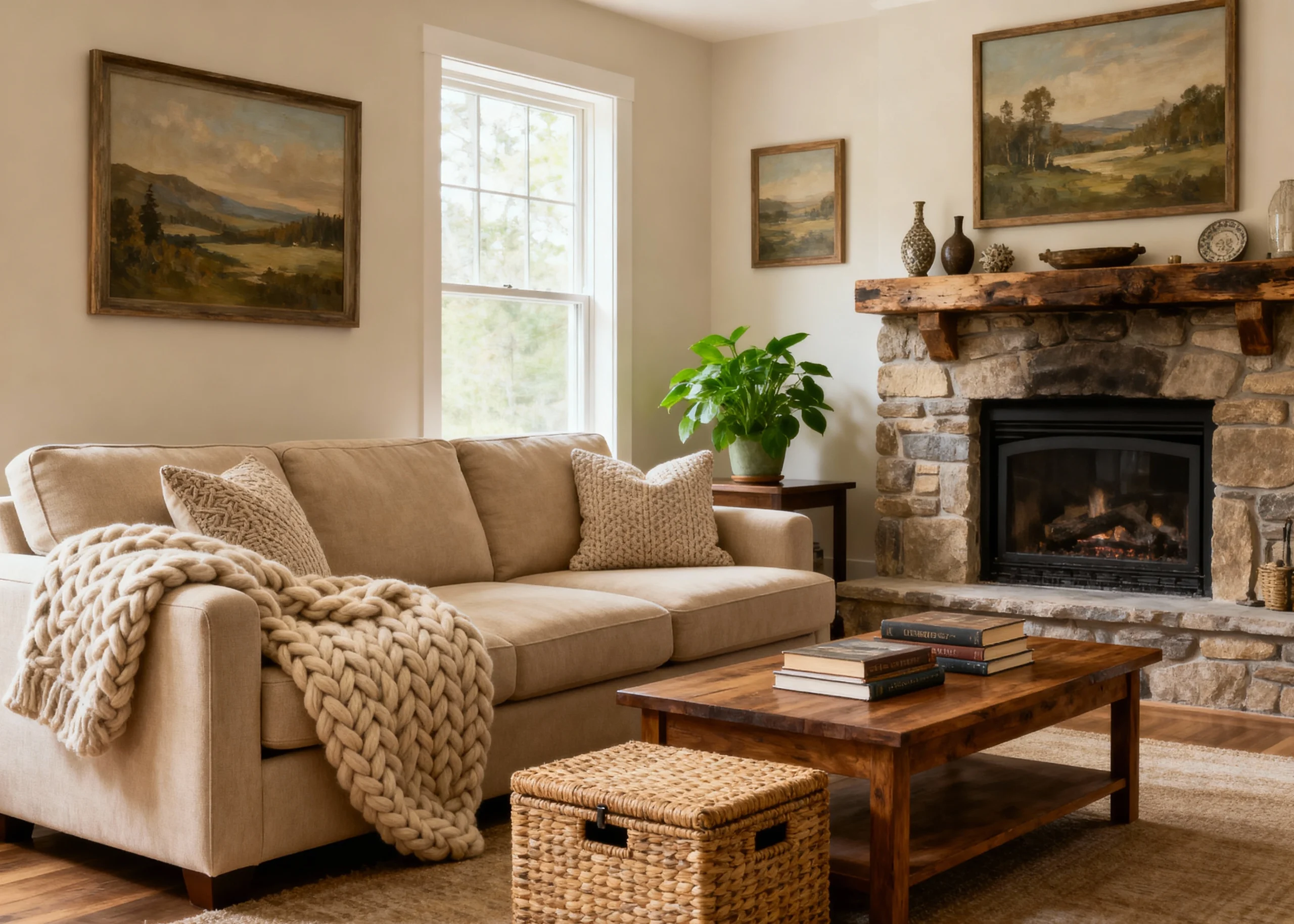 Earthy Living Room Warm Cozy Design Ideas