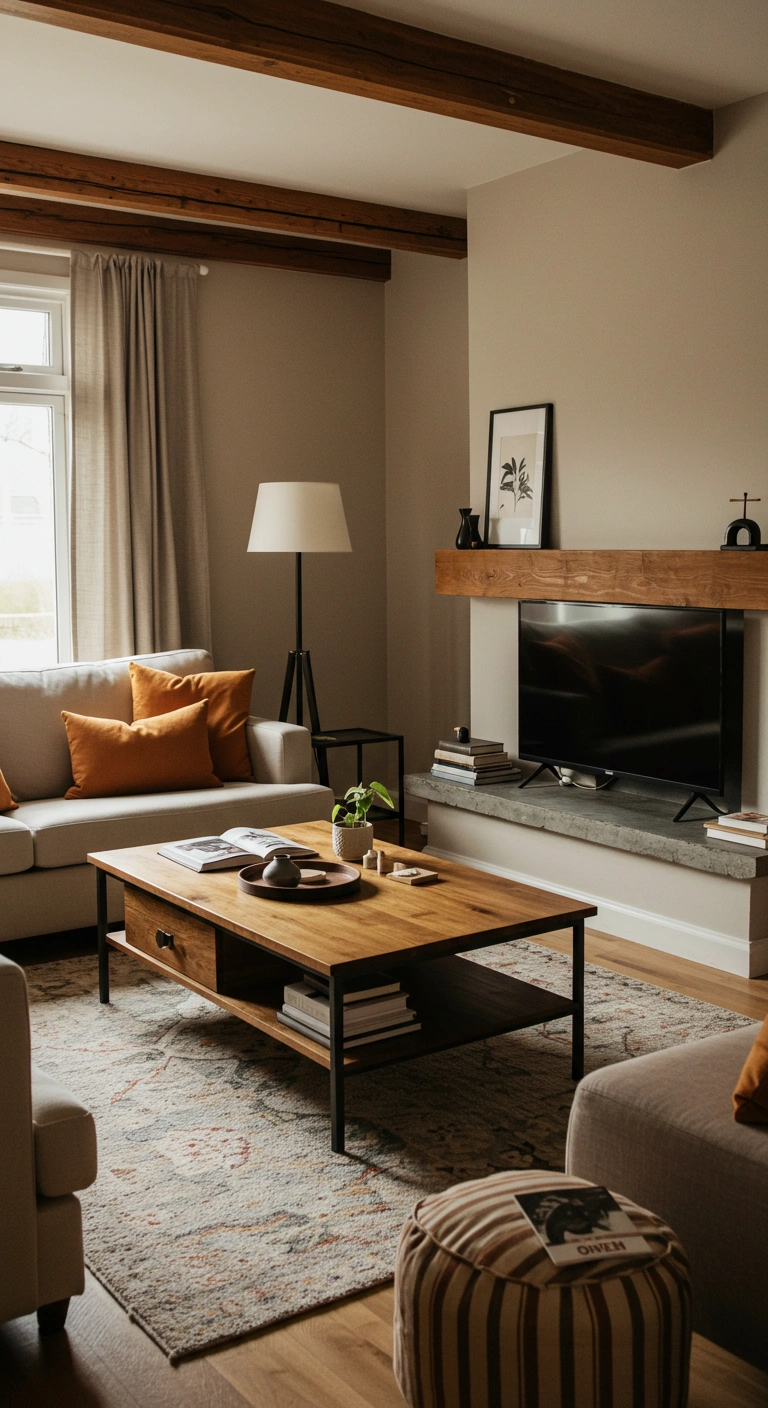 Simplistic House Decor Warm Cozy Living Room Ideas