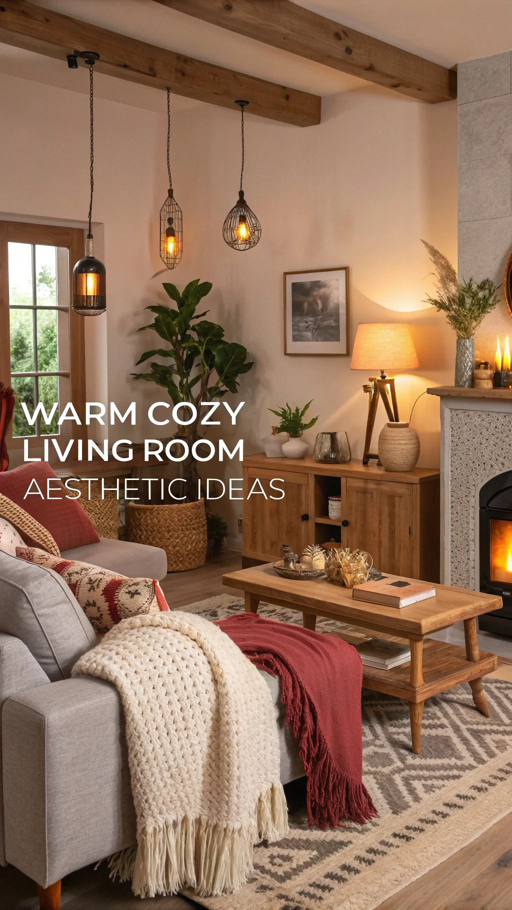 Warm Cozy Living Room Aesthetic Ideas