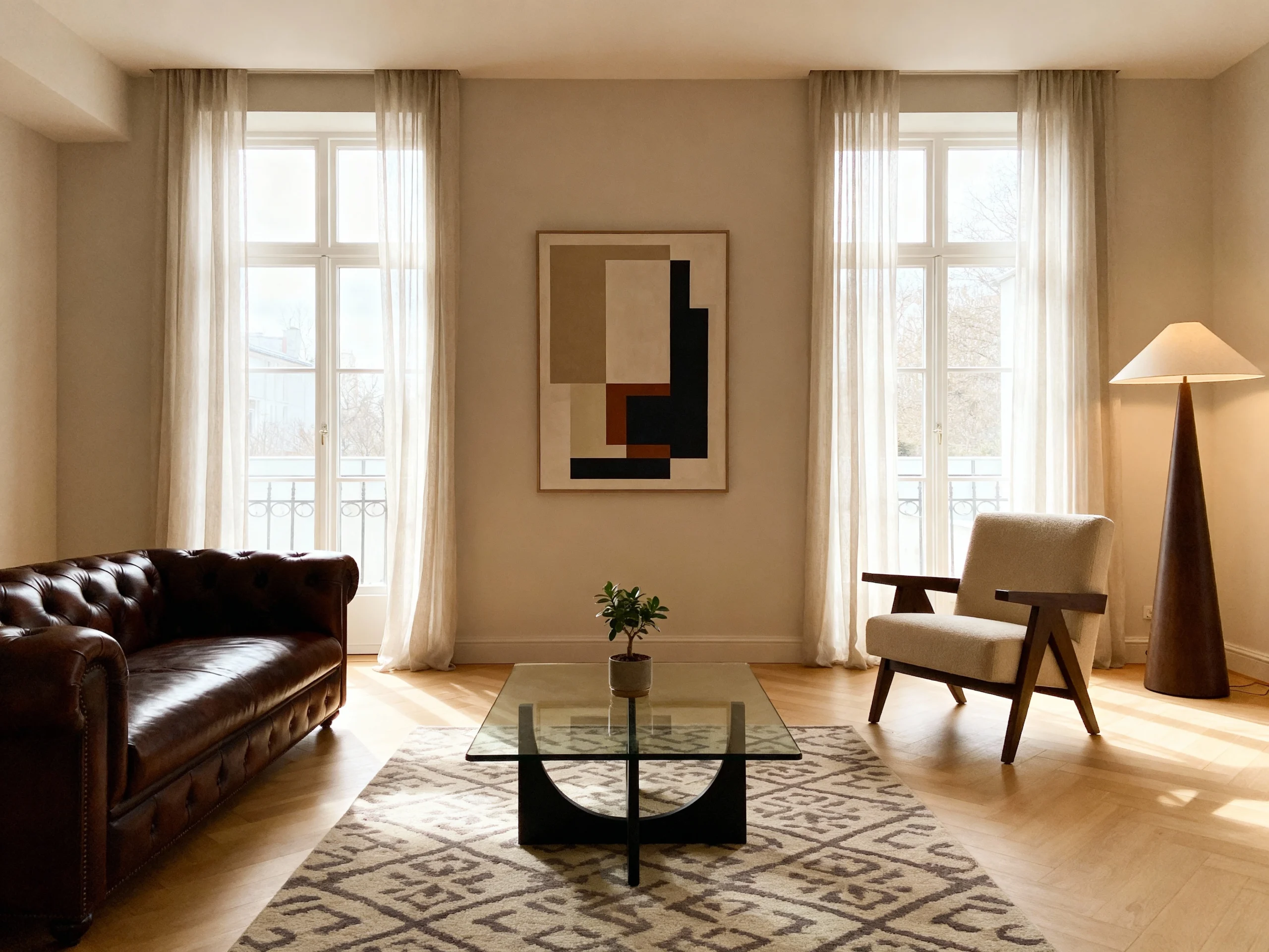 Warm Cozy Living Room Brown and Earth Tones