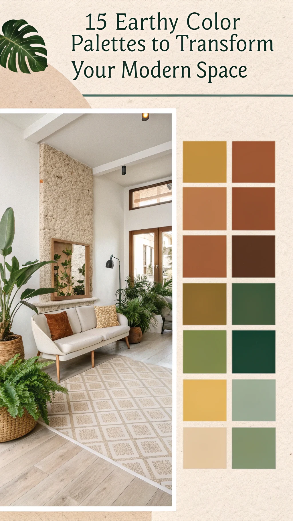 15 Earthy Color Palettes to Transform Your Modern Space