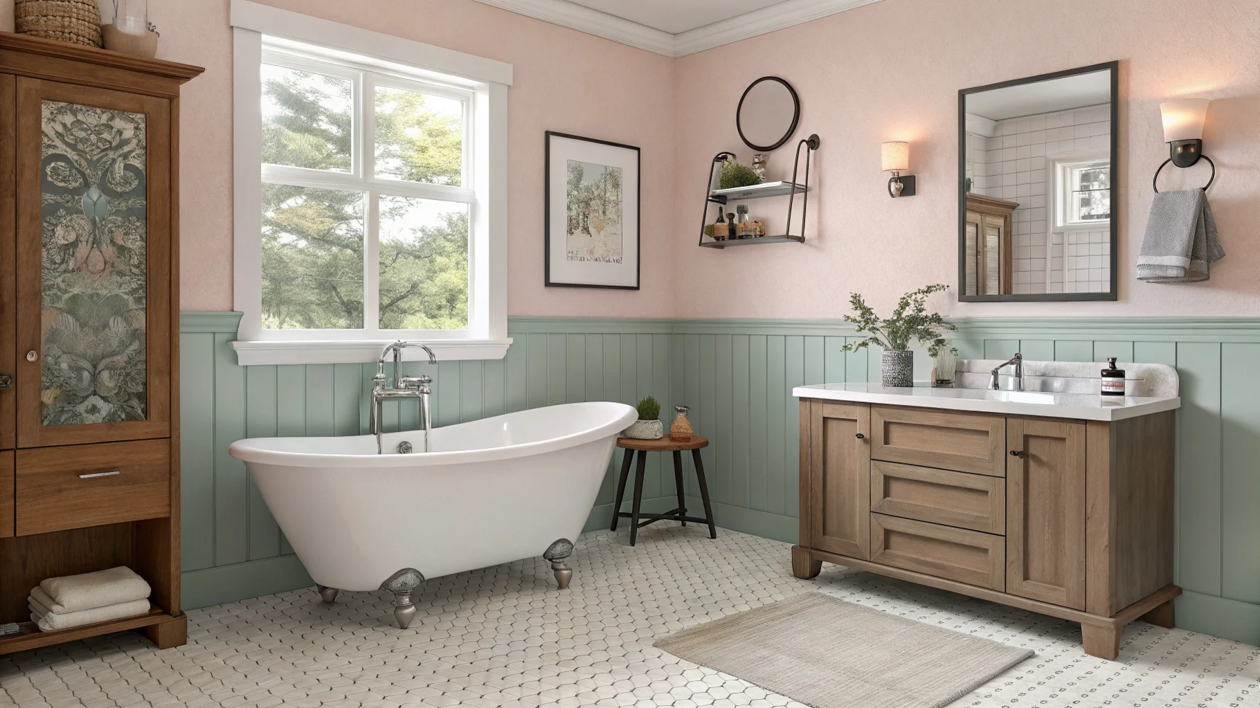 20 Innovative Ideas for a Modern Vintage Bathroom Makeover in Small Spaces