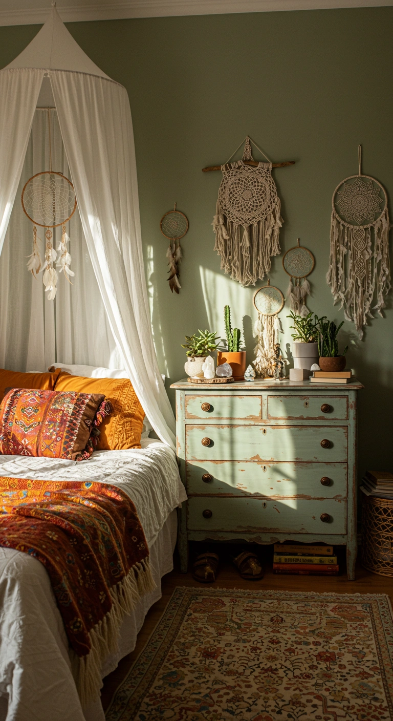 21 Bohemian Bedroom Bliss Floating Shelves And Cozy Corner Ideas