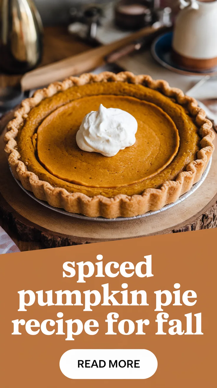 Spiced Pumpkin Pie Recipe for Fall