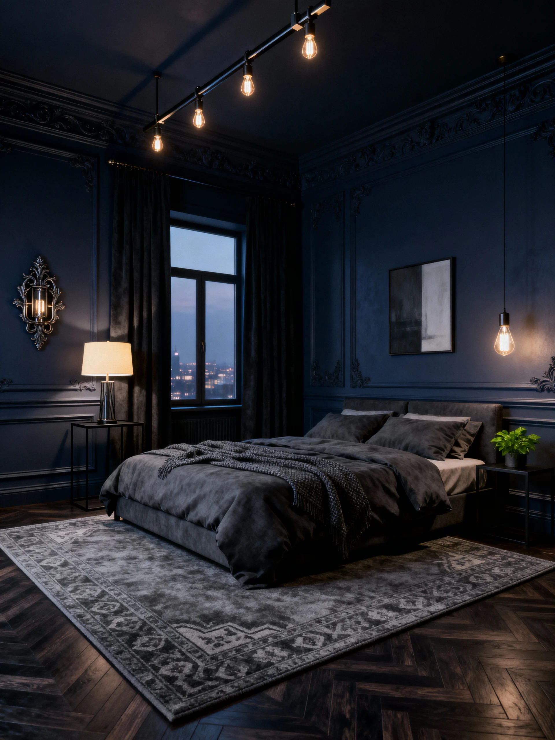 Dark Room Bedroom Rustic Cozy Ideas With Forest Core Inspiration