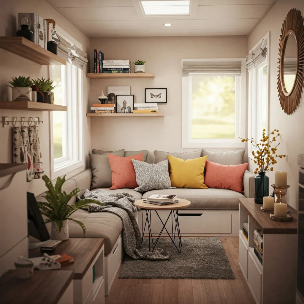 Home Decor Ideas Living Room Cozy Small Spaces Tiny House | buzzproper