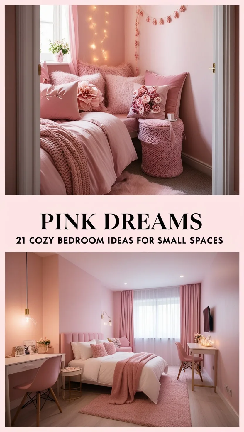 Pink Dreams: 21 Cozy Bedroom Ideas For Small Spaces