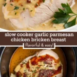 Slow Cooker Garlic Parmesan Chicken Breast