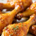 Sticky Honey Garlic Chicken Drumsticks