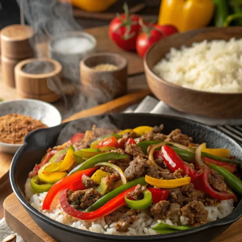 Quick and Flavorful Ground Beef Skillet Dinner Recipe