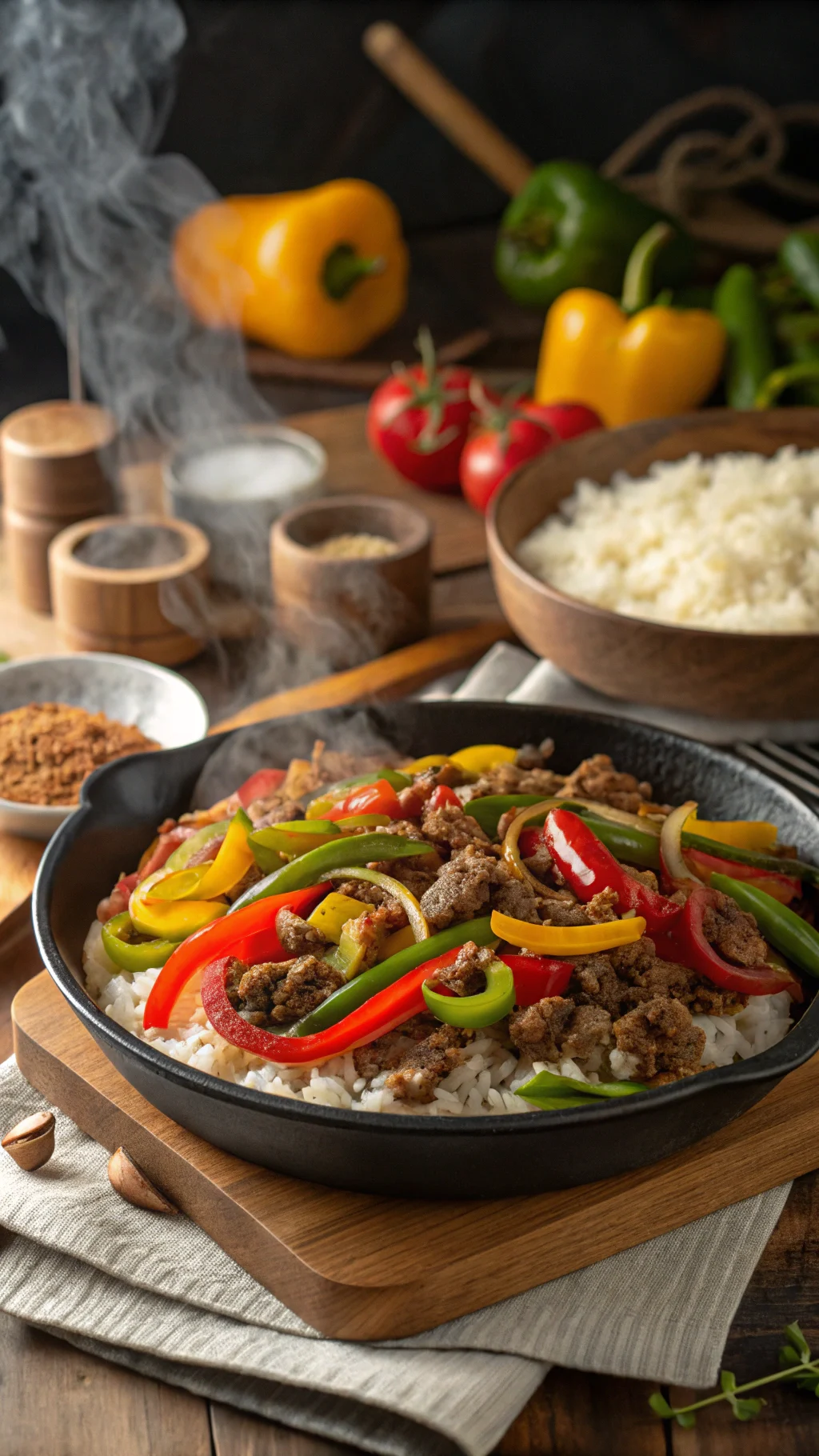 Quick and Flavorful Ground Beef Skillet Dinner Recipe