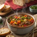 Savory Ground Beef and Vegetable Soup Recipe