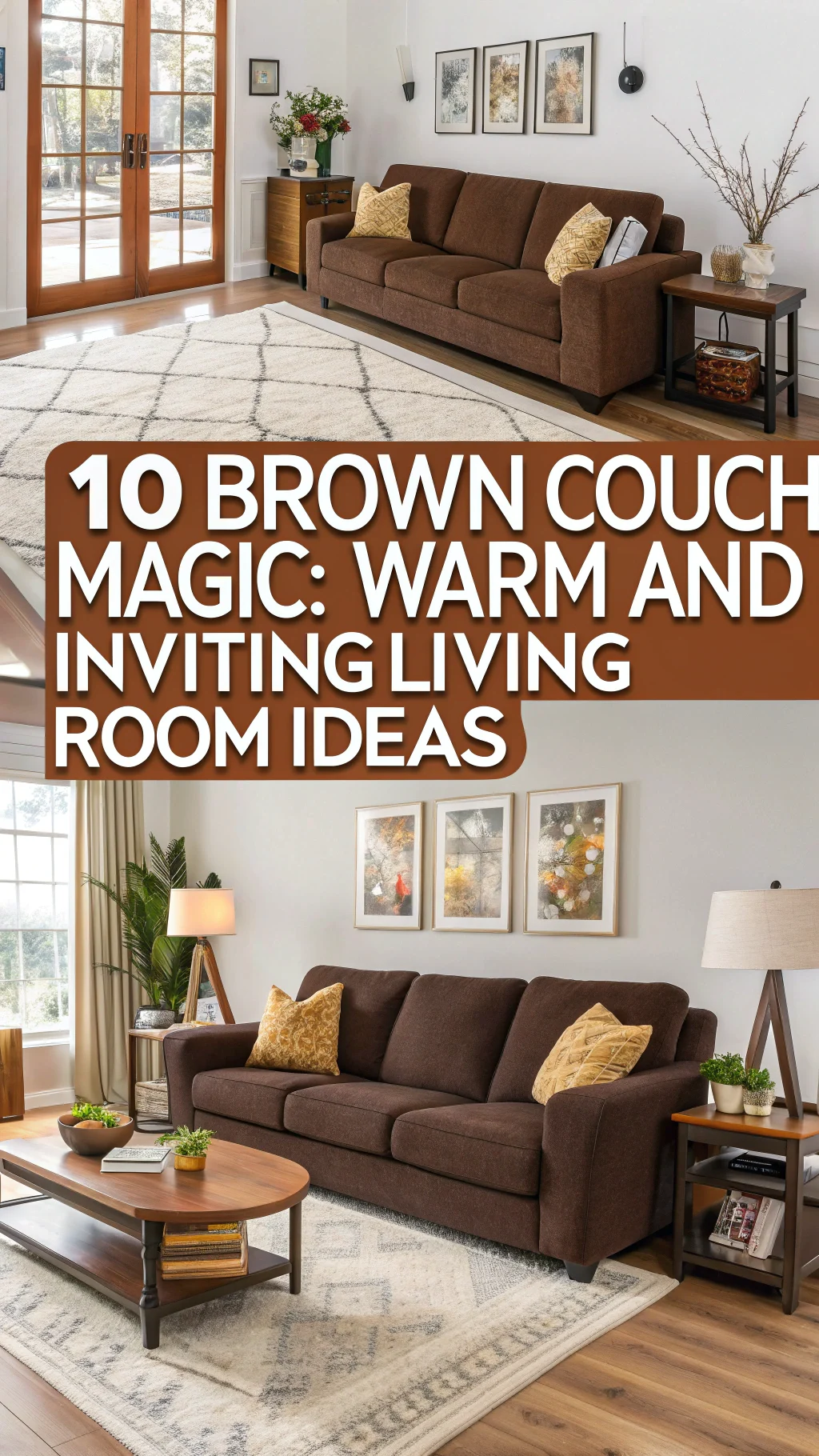 10 Brown Couch Magic: Warm And Inviting Living Room Ideas