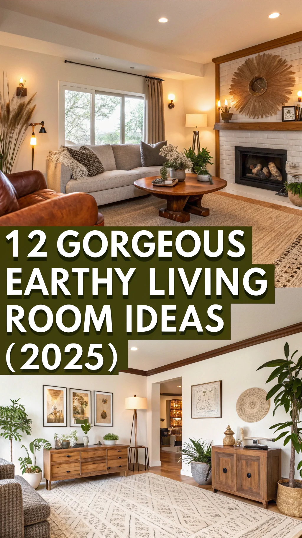 12 Gorgeous Earthy Living Room Ideas (2025)