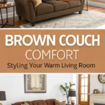 Brown Couch Comfort: Styling Your Warm Living Room