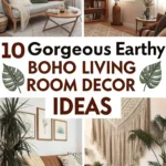 10 Gorgeous Earthy Boho Living Room Decor Ideas