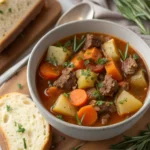 Slow-Cooked Ground Beef and Vegetable Stew