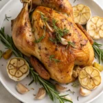 Garlic Herb Roasted Whole Chicken