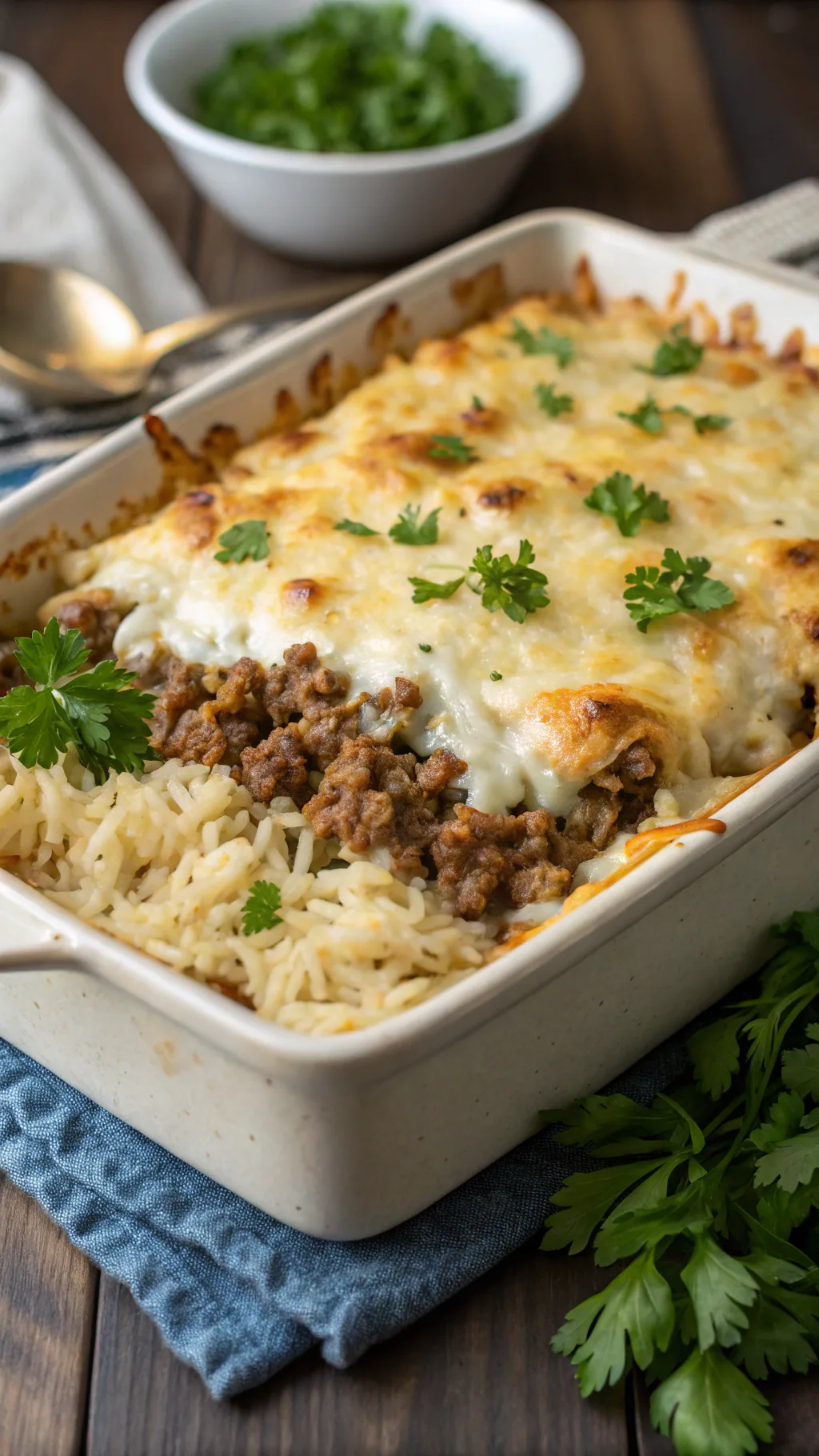 Savory Ground Beef and Rice Casserole