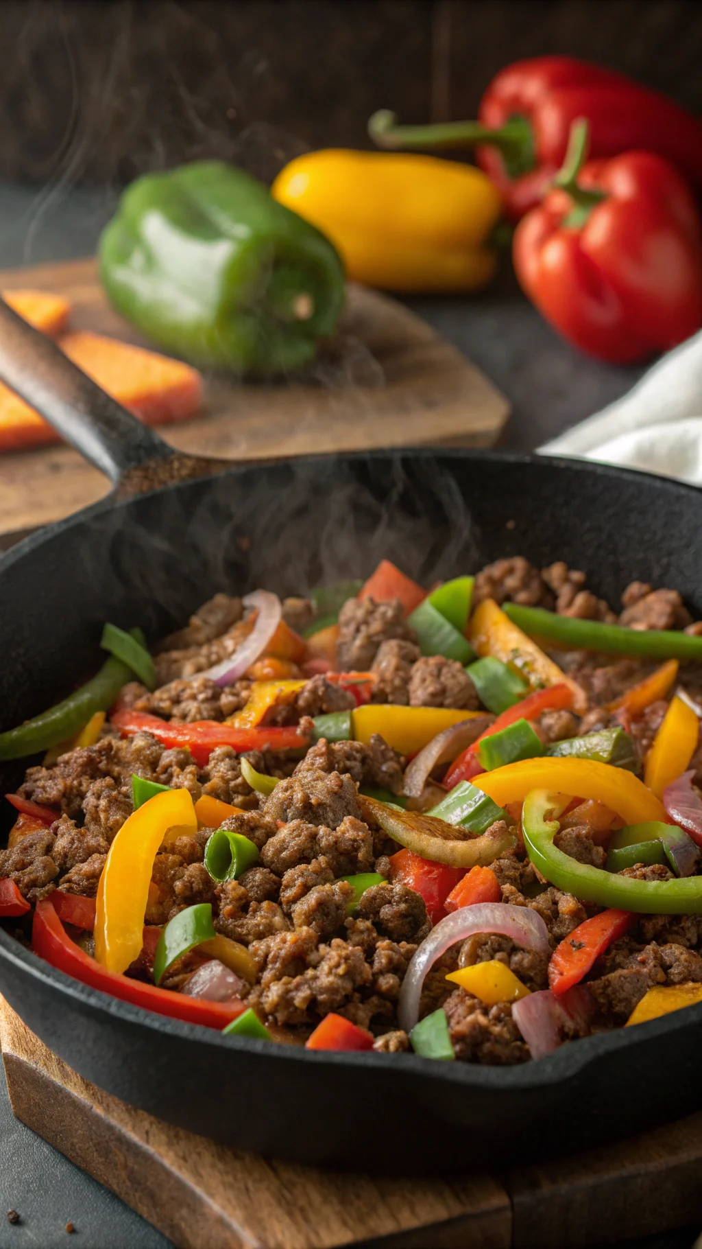 Ground Beef Skillet with Vegetables