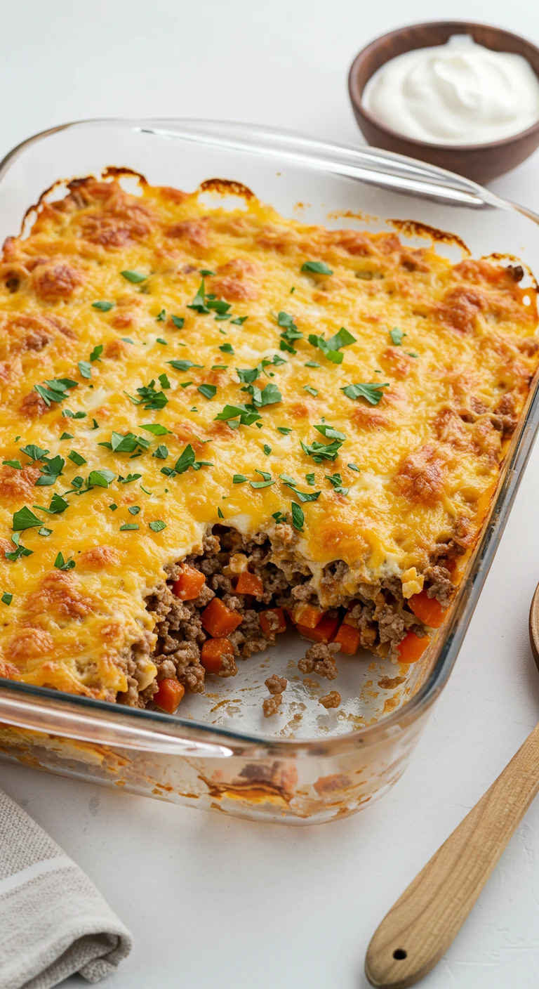 Keto-Friendly Ground Beef Casserole Recipe