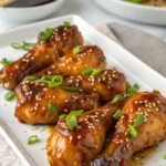 Sticky Honey Garlic Chicken Drumsticks