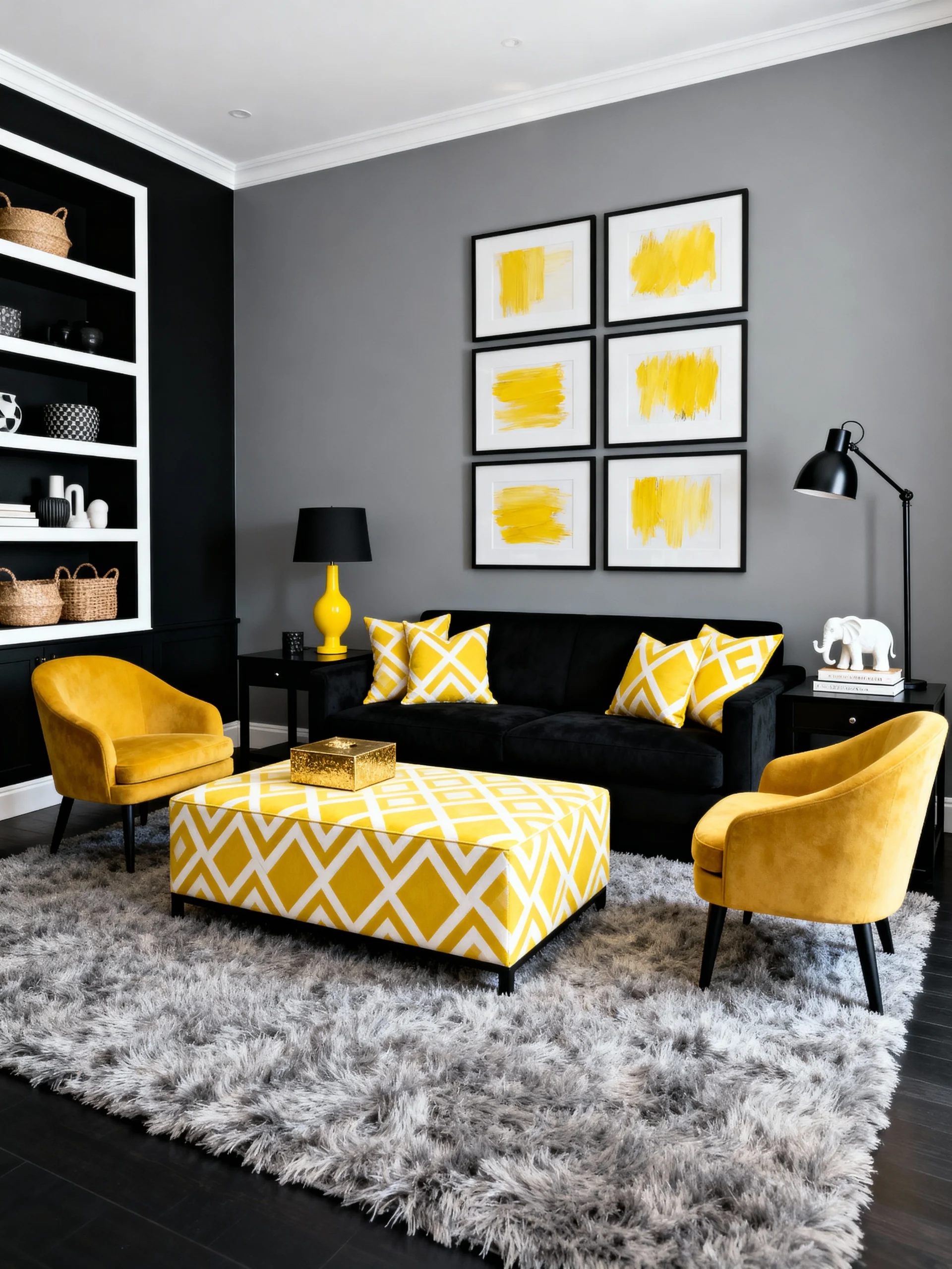 10 Black and Yellow Living Room Ideas You Need To See