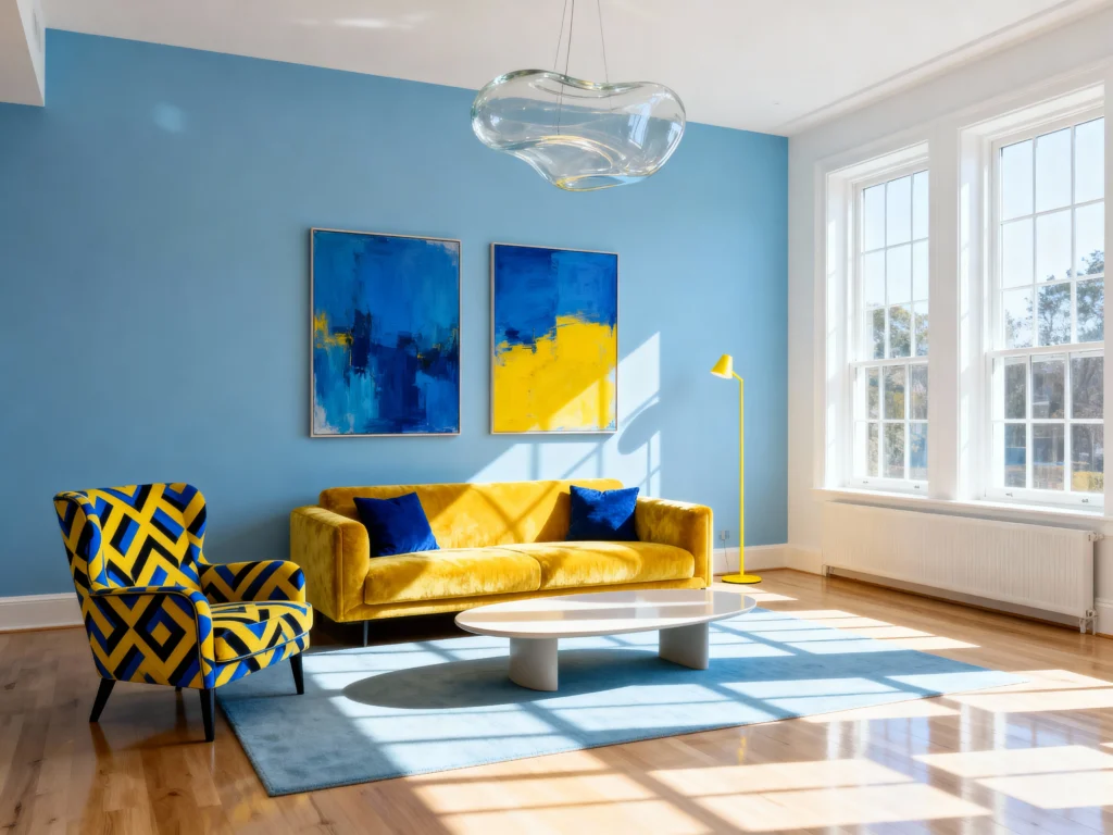 10 Blue and Yellow Living Room Decorating Ideas You Need To See ...