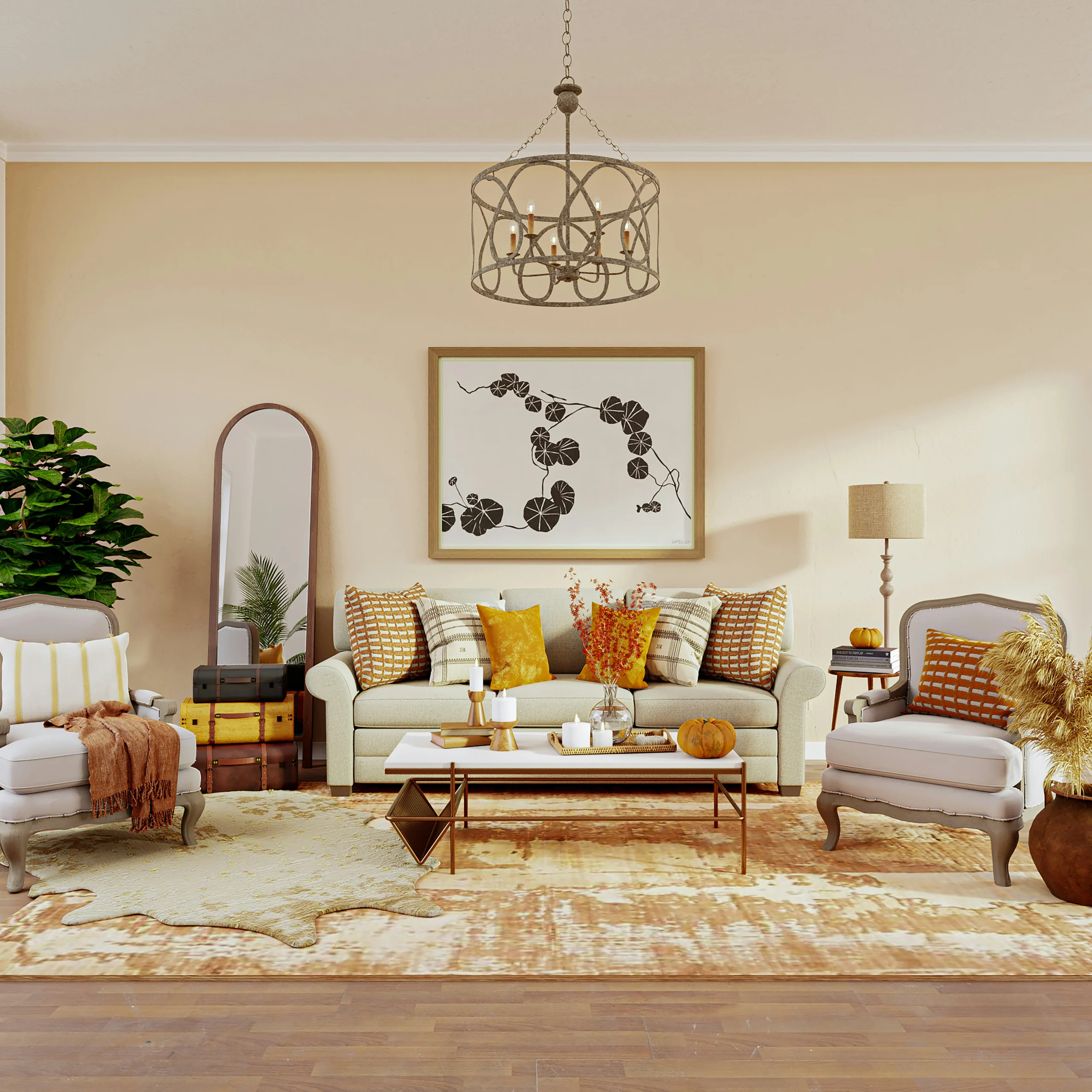 Which color shade is best for a living room