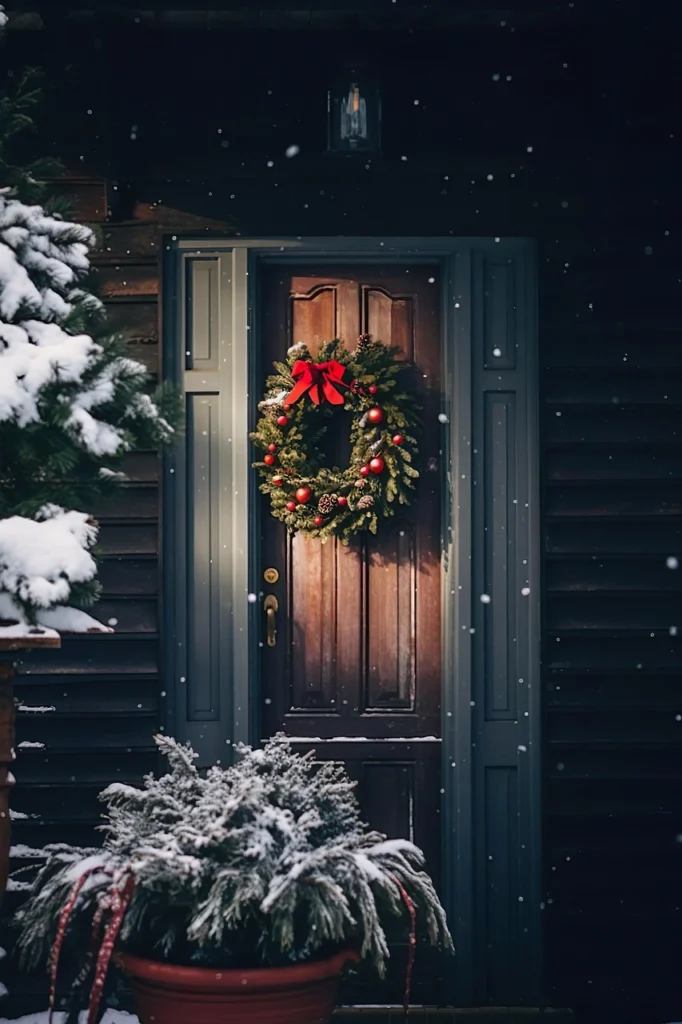 Warm & Festive 15 Cozy Christmas Door Decorations