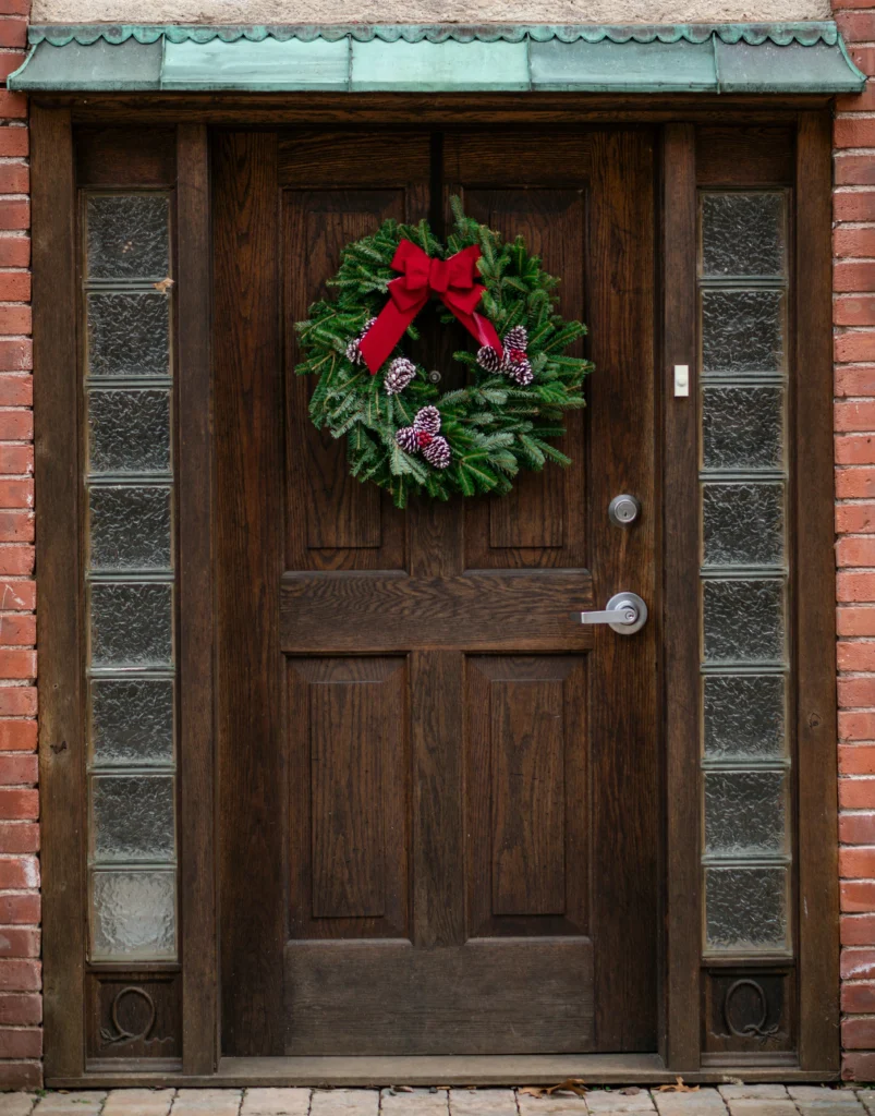 Warm Welcome Cozy Christmas Door Styling Ideas
