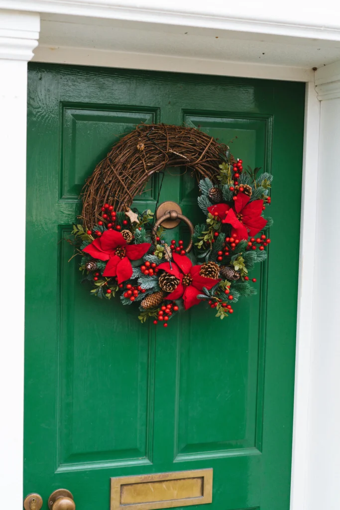 Warm Welcome Cozy Christmas Door Styling Ideas
