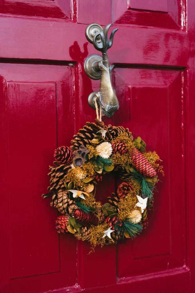 Cozy Christmas Porch & Door Decor to Warm Your Home