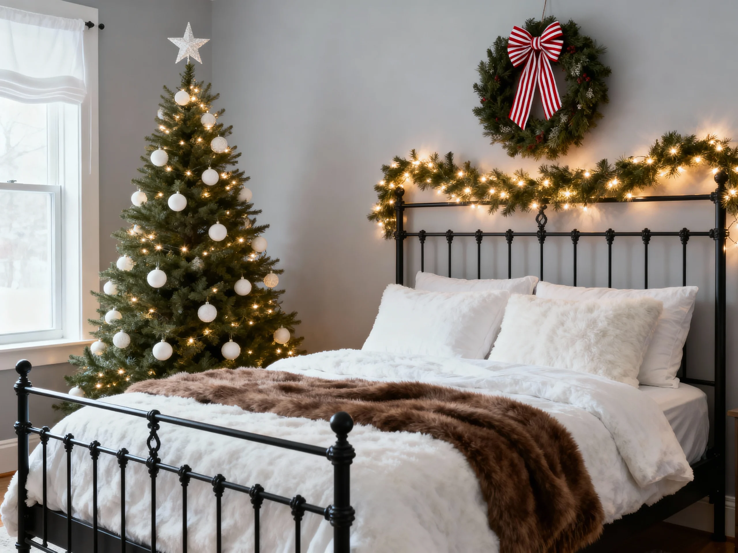 12 Warm Christmas Bedroom Makeover