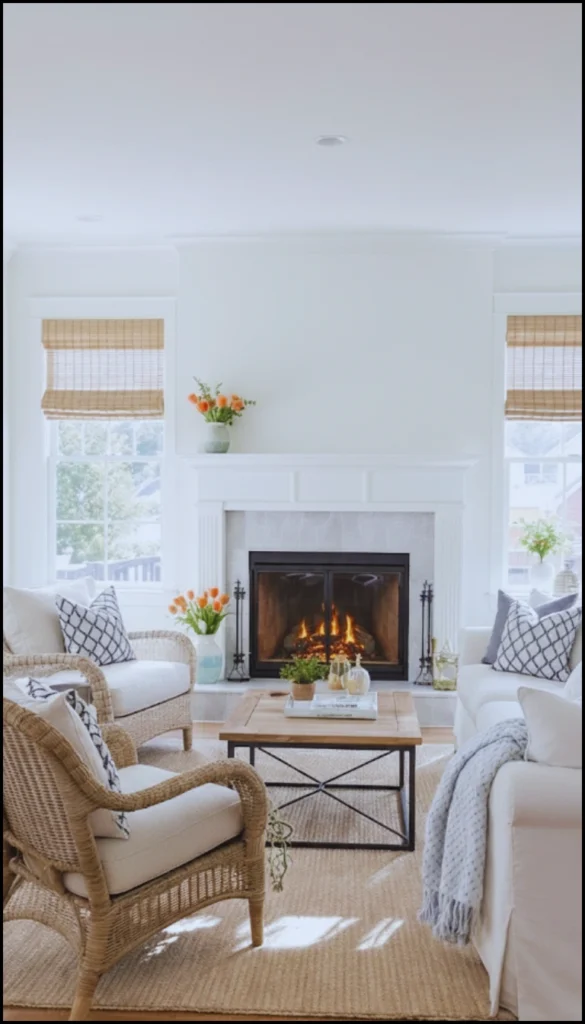 Warm Living Room Styling