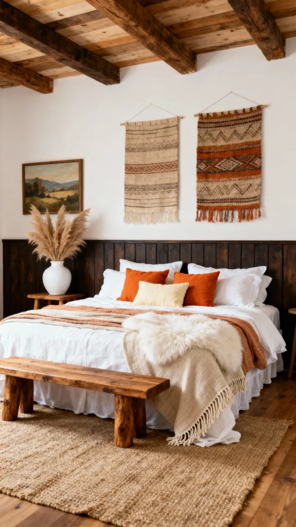 Boho Bedroom with Japandi Style