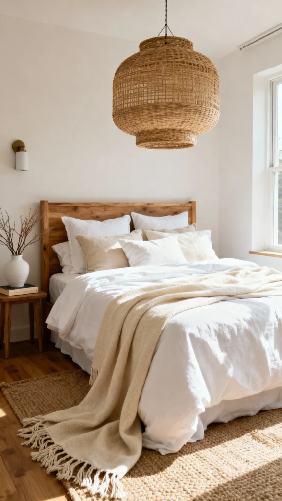 Boho Bedroom with Japandi Style