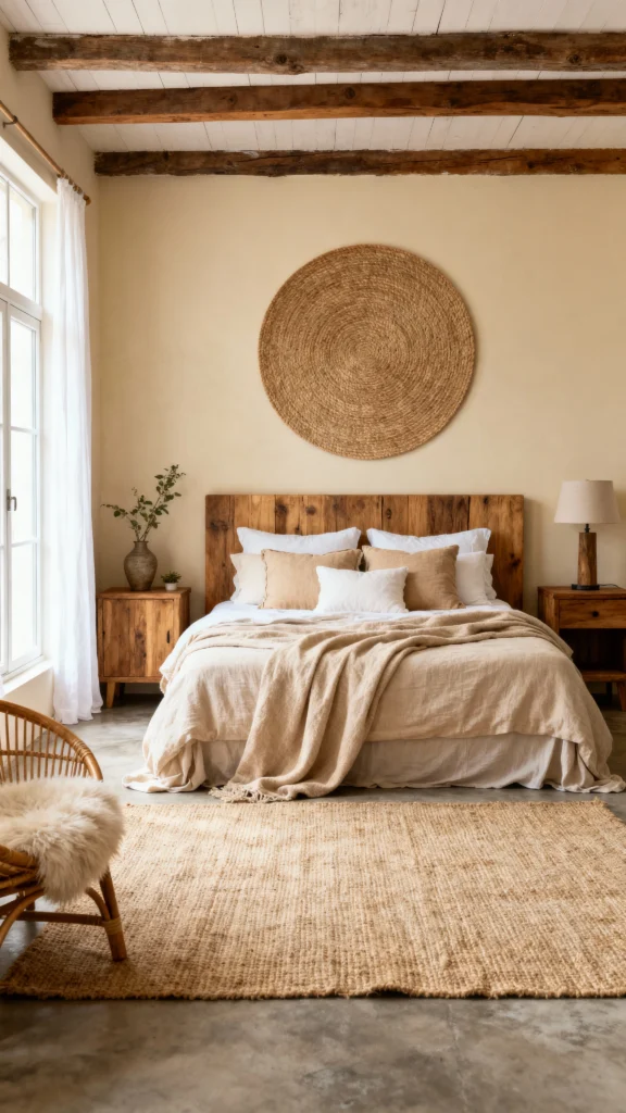 Boho Bedroom with Japandi Style