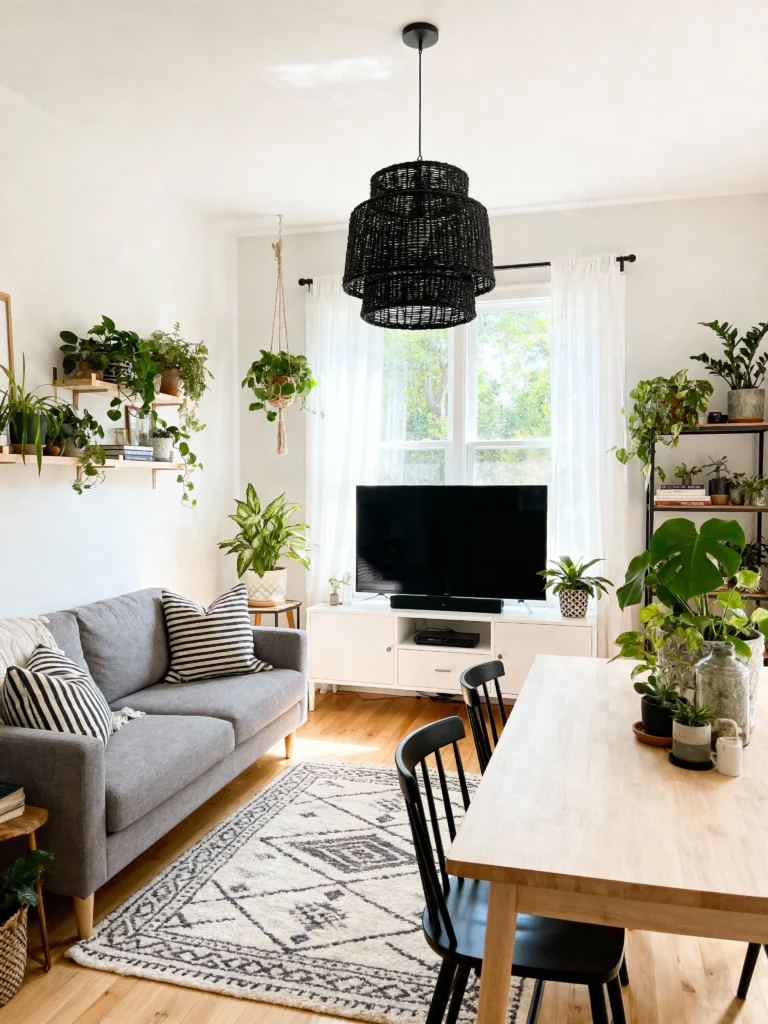12 Ways to Style Wood and Plants in Your Living Room