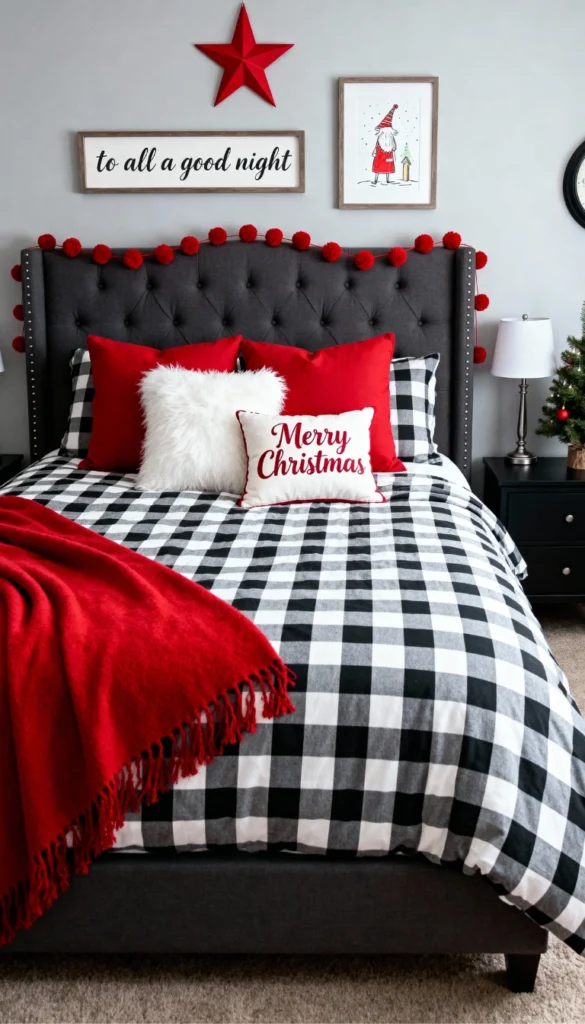 12 Warm Christmas Bedroom Makeover