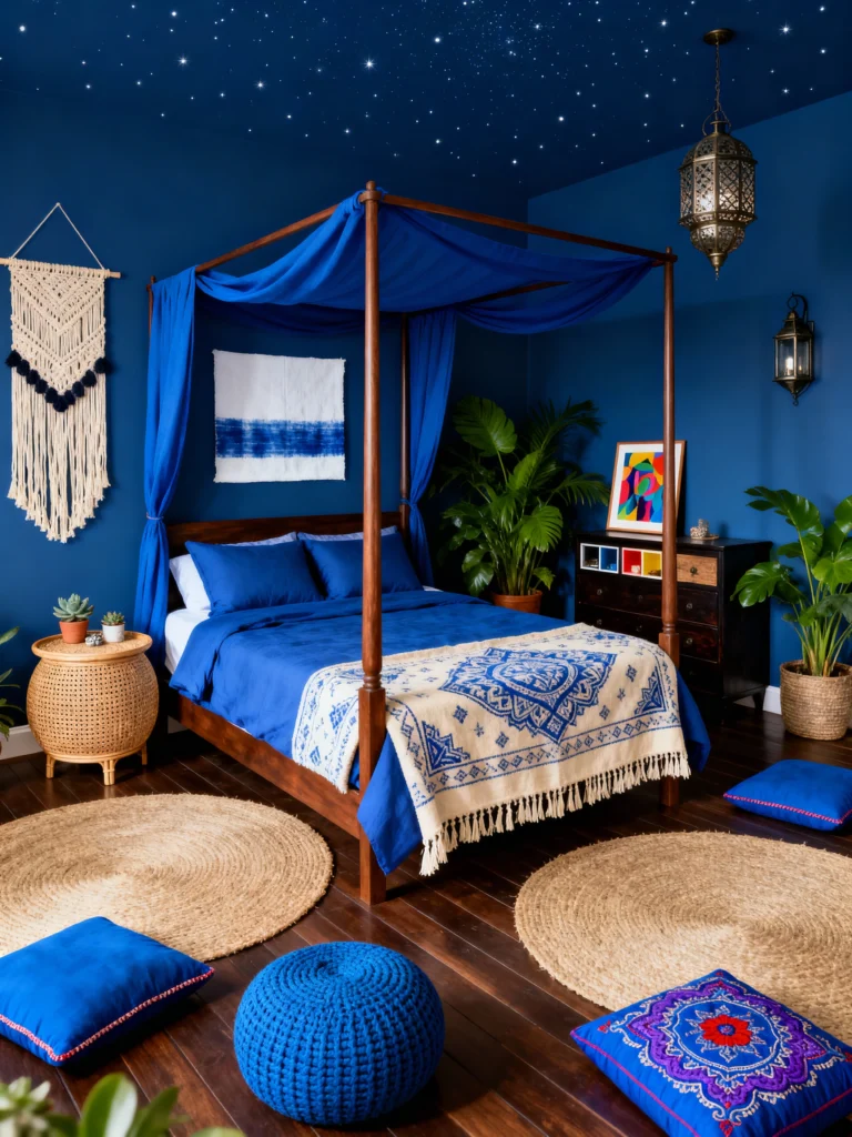 Dreamy Blues 10 Boho Bedroom Ideas You’ll Love
