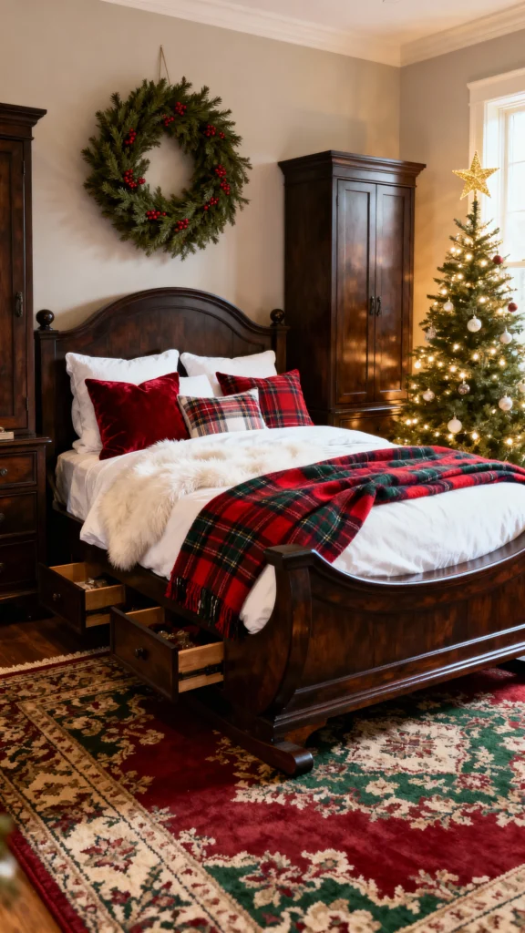 12 Warm Christmas Bedroom Makeover