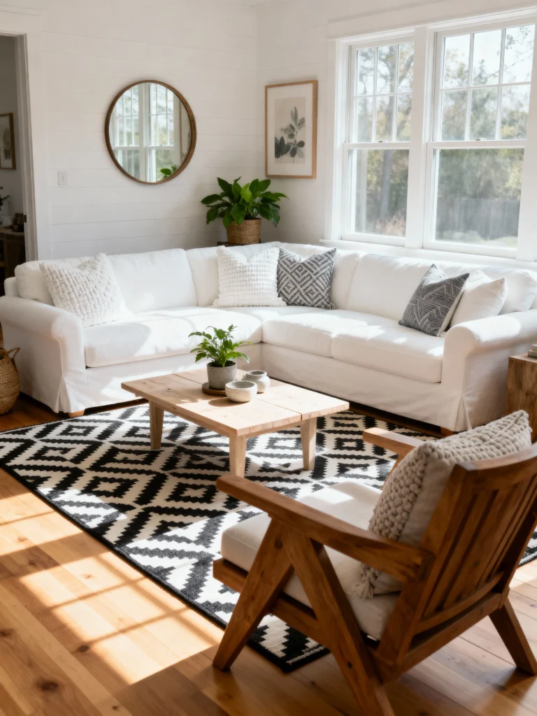 12 Ways to Style Wood and Plants in Your Living Room
