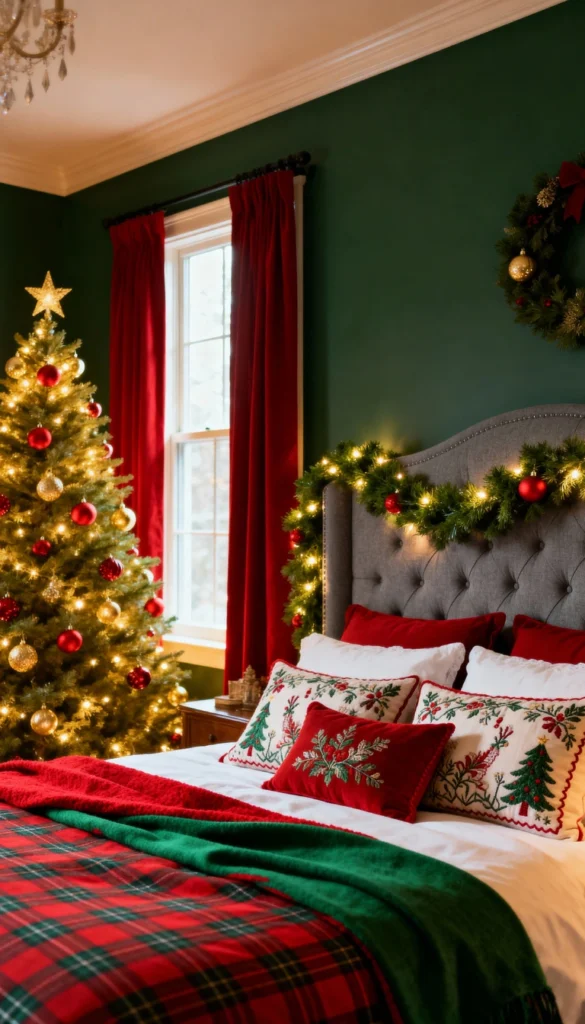12 Warm Christmas Bedroom Makeover