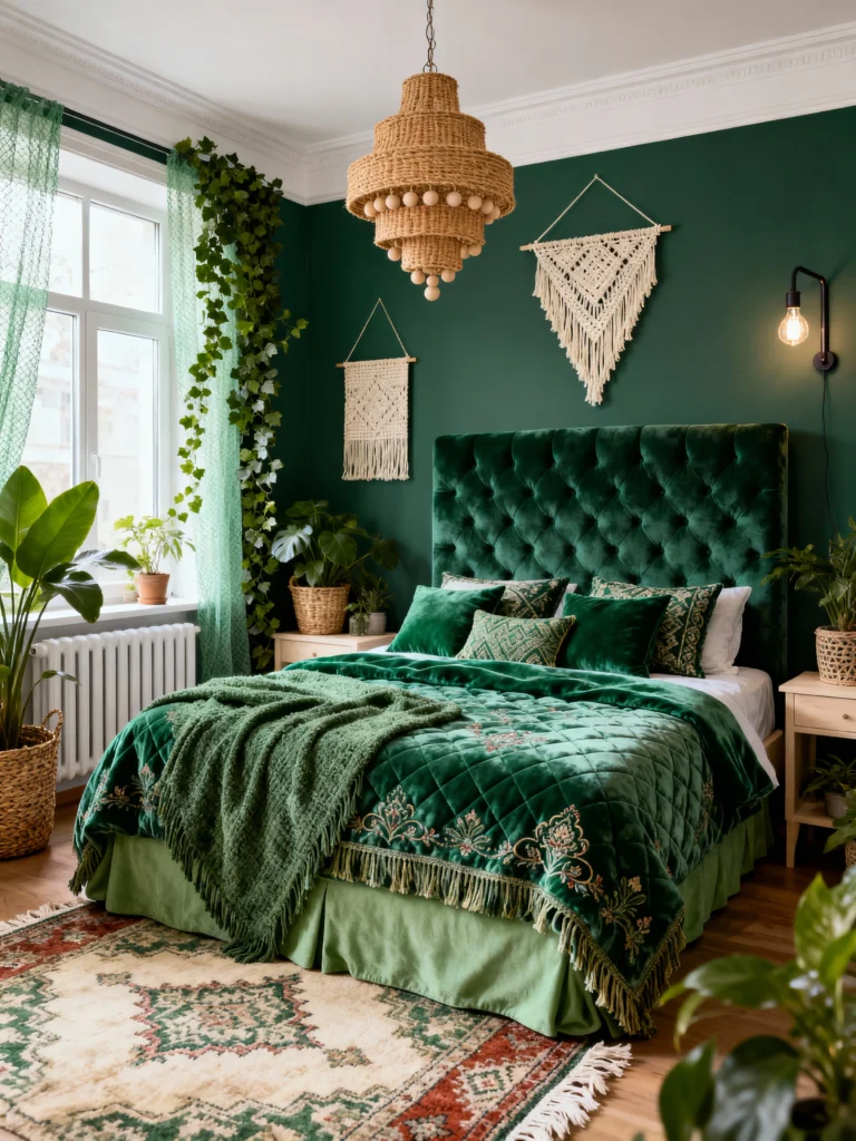 Serene Green Boho Bedroom Ideas Your Ultimate Sanctuary Awaits!