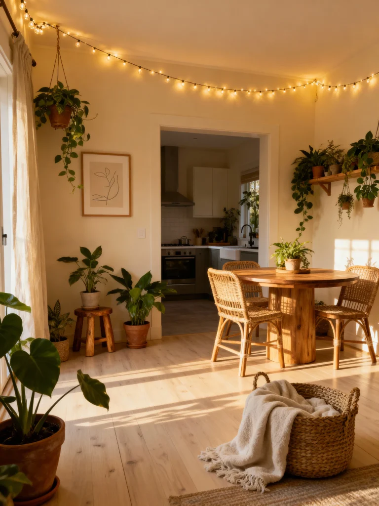 12 Ways to Style Wood and Plants in Your Living Room