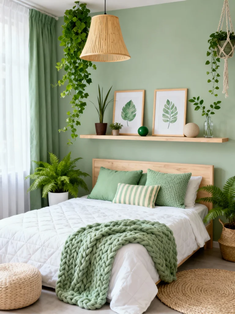 Serene Green Boho Bedroom Ideas Your Ultimate Sanctuary Awaits!