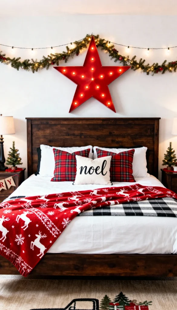 12 Warm Christmas Bedroom Makeover