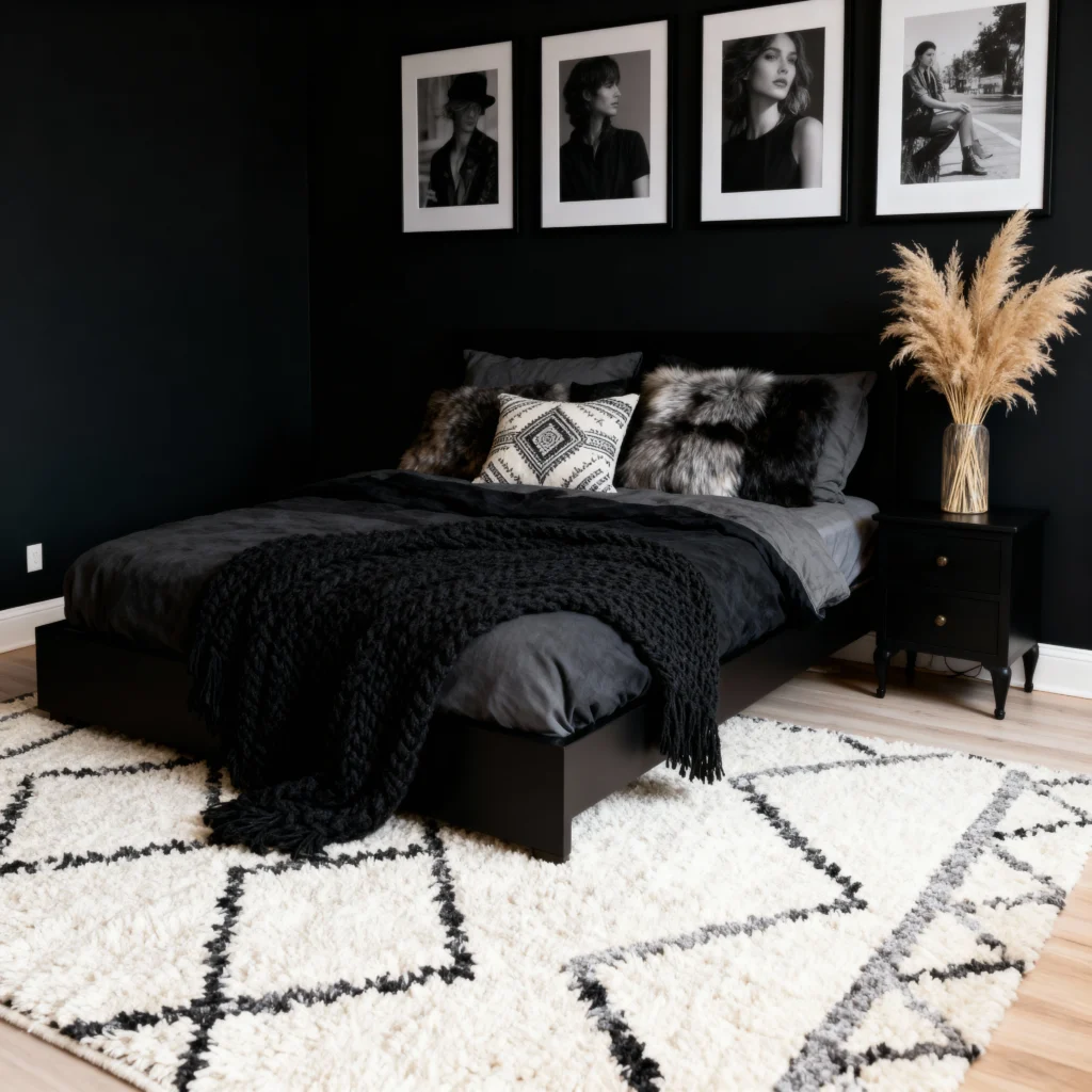Black Boho Bedroom Ideas
