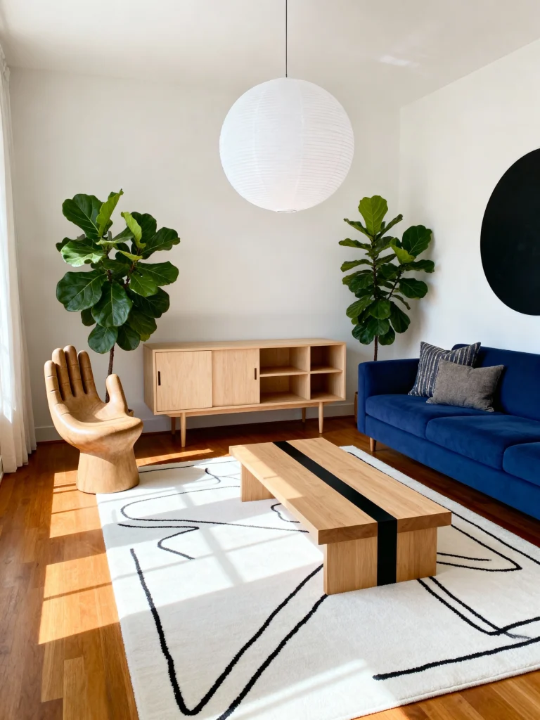 12 Ways to Style Wood and Plants in Your Living Room